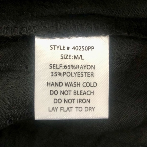 🌼 American Rose Arianna Long Sleeve Silky Gauze Top, Black M/L NEW - Picture 8 of 8